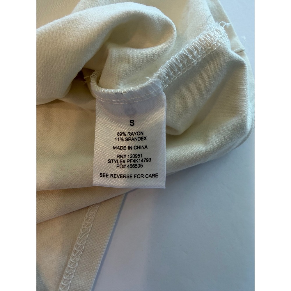 Pink Rose Womens Cream Off Shoulder Cowl Neck Knit Top Small NEW - Picture 9 of 9